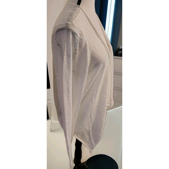 Torrid Lightweight Open Drape Cardigan Size O  White Rayon NWT - Picture 3 of 8